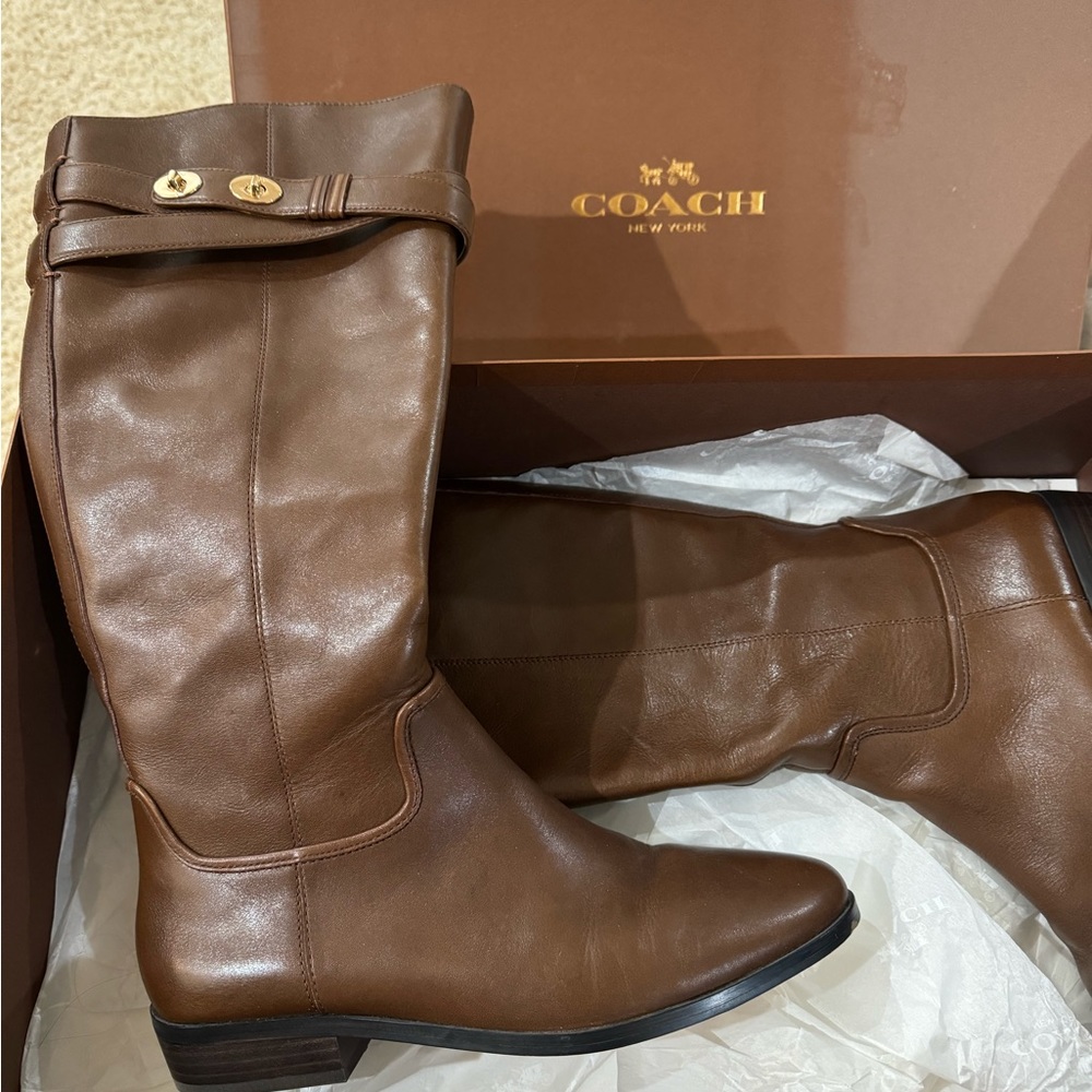 Coach brown boots